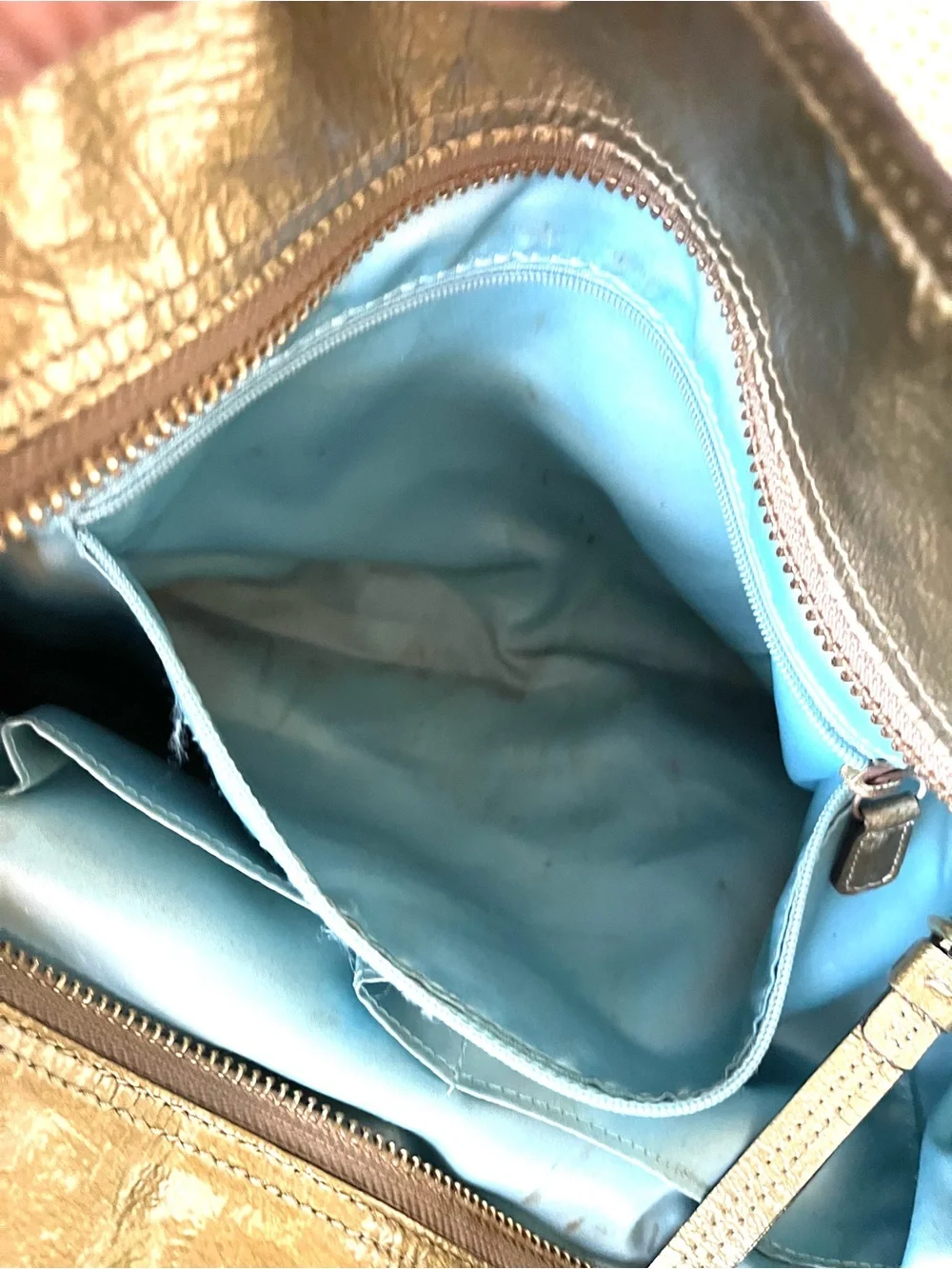 Coach Madison Tribeca Gold Patent Leather Tote - Picture 9 of 16